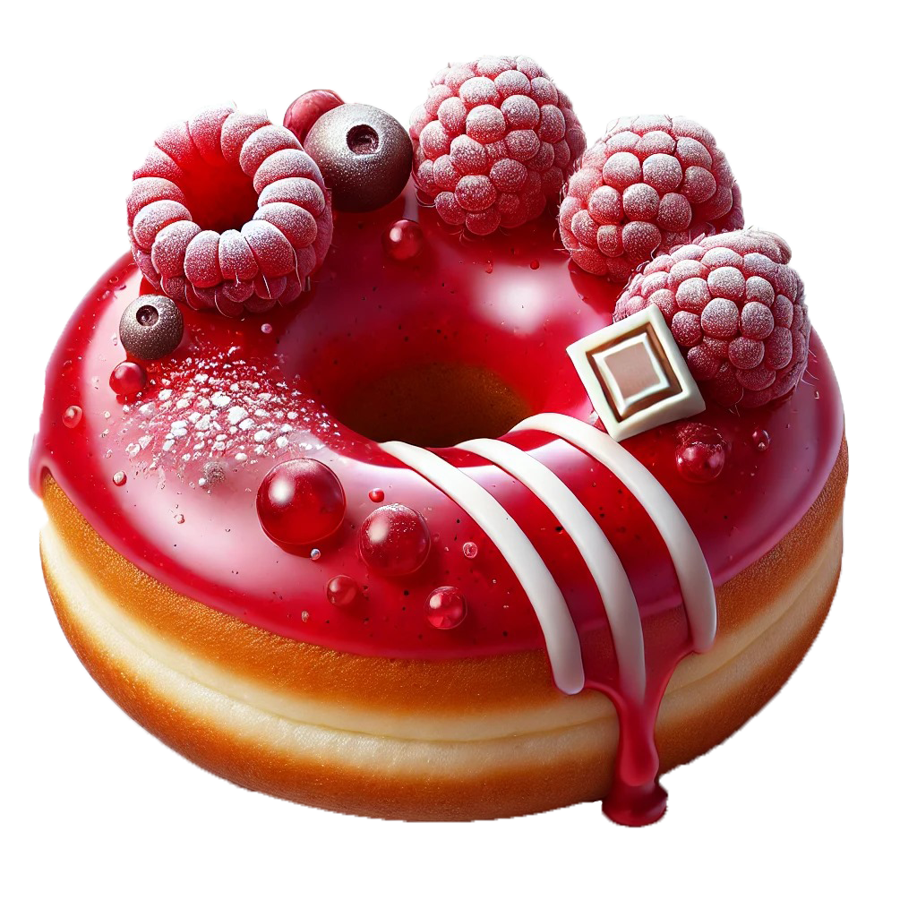 Raspberry Rhapsody Donut